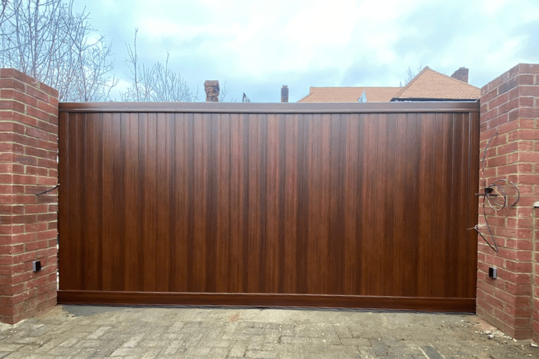 Bespoke wooden Aluminium driveway gates