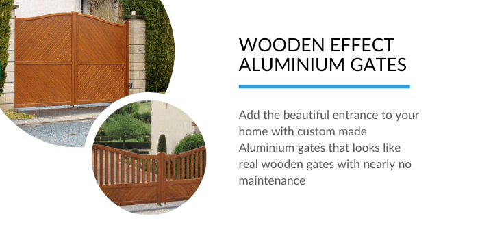 Wooden ALuminium Driveway gates