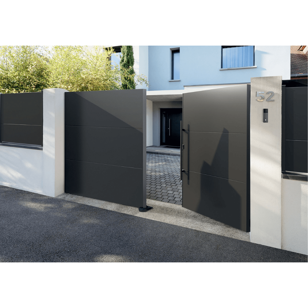 Klavel Frameless Double Swing Gate