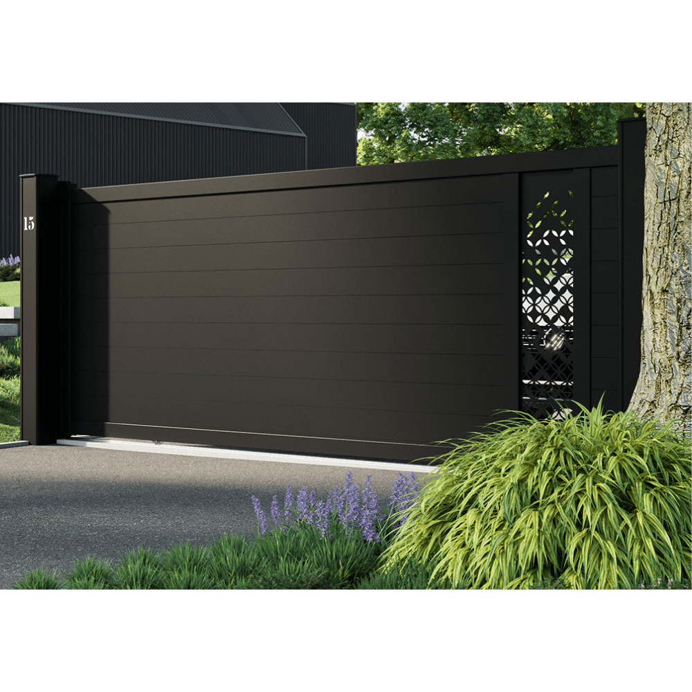 Fresk Decorative Aluminium Sliding Gate