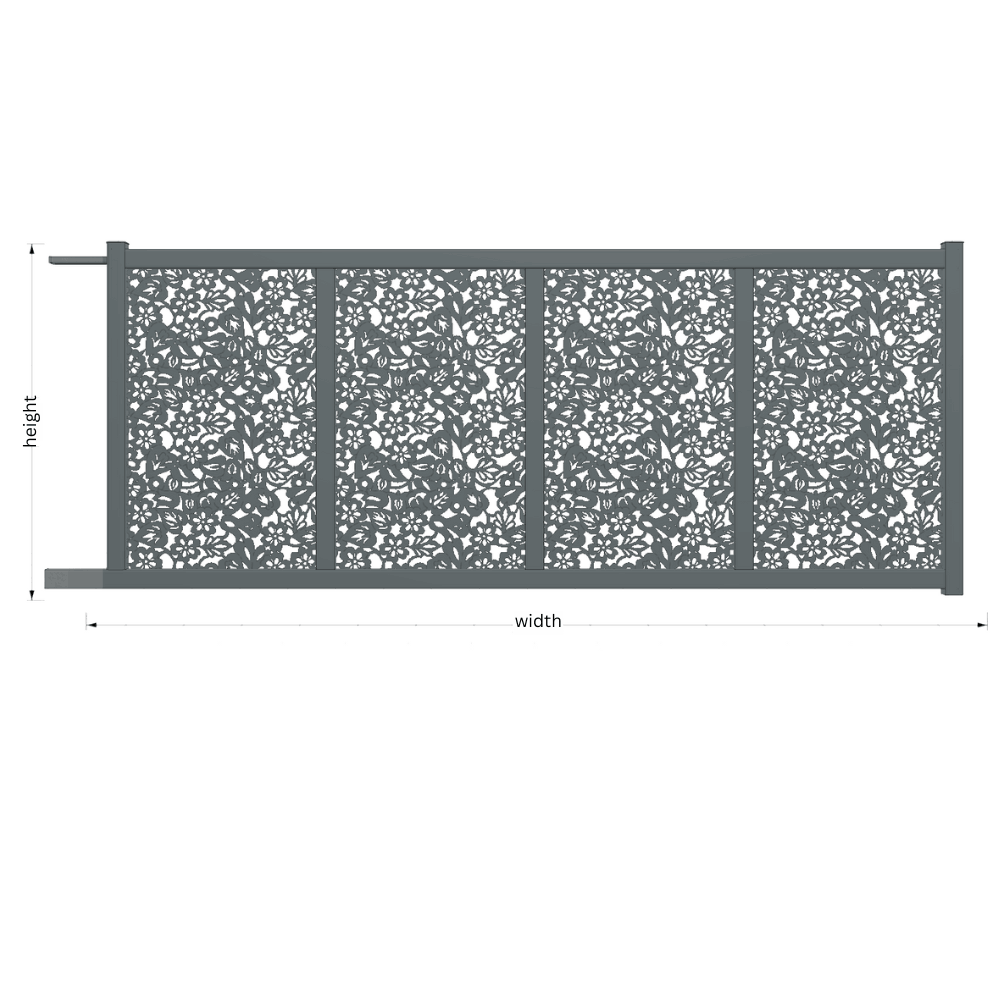 Kostum Andreva Laser Deco Aluminium Gates | Modern Drive Gates specification