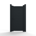 Amy Aluminium Pedestrian Side Gate - Horizontal Slats
