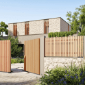 Ganit Aluminium Wood Effect Fence Panels