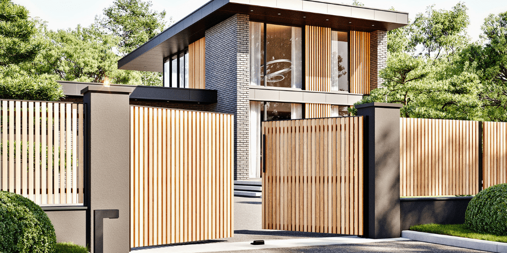 Materials used in hinged gate construction